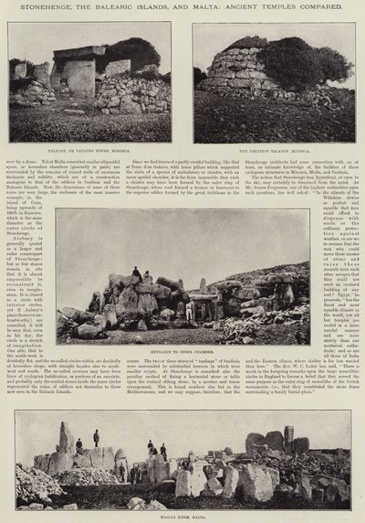 Stonehenge, the Balearic Islands, and Malta, Ancient Temples Compared by English Photographer