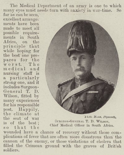 Surgeon-General T D Wilson, Chief Medical Officer in South Africa by English Photographer