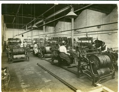 Tapestry Setting, Hughes Factory No. 2, 1923 by English Photographer