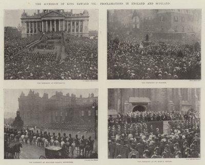 The Accession of King Edward VII, Proclamations in England and Scotland by English Photographer