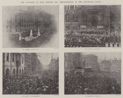 The Accession of King Edward VII, Proclamations in the Provincial Towns by English Photographer