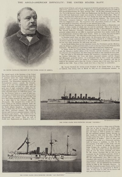 The Anglo-American Difficulty, the United States Navy by English Photographer
