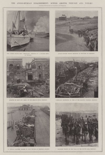 The Anglo-Russian Disagreement, Scenes around Tientsin and Tongku by English Photographer