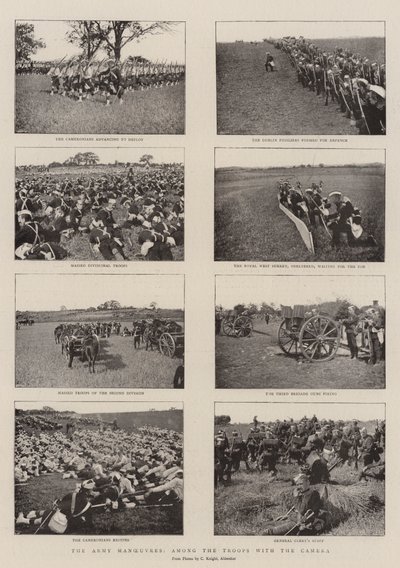 The Army Manoeuvres, Among the Troops with the Camera by English Photographer