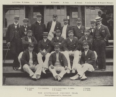 The Australian Cricket Team by English Photographer