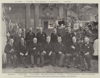 The Bazaar at the Royal United Service Institution, Whitehall, the Committee by English Photographer