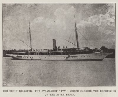 The Benin Disaster, the Steam-Ship Ivy, Which Carried the Expedition up the River Benin by English Photographer