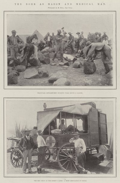 The Boer as Mason and Medical Man by English Photographer
