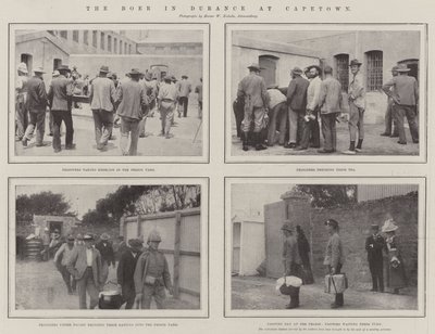 The Boer in Durance at Cape Town by English Photographer