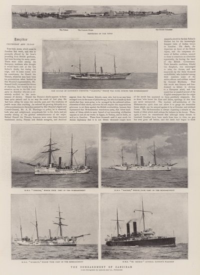 The Bombardment of Zanzibar by English Photographer