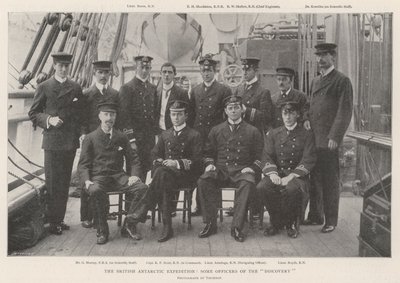 The British Antarctic Expedition, some Officers of the Discovery by English Photographer