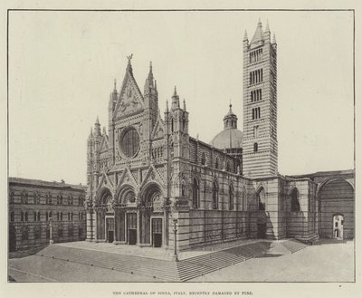 The Cathedral of Siena, Italy, Recently Damaged by Fire by English Photographer
