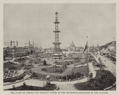 The Court of the Honour and Electric Tower at the California Exhibition in the Daytime by English Photographer