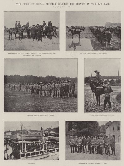 The Crisis in China, Prussian Soldiers for Service in the Far East by English Photographer