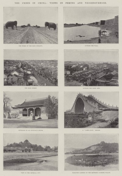 The Crisis in China, Views in Peking and Neighbourhood by English Photographer