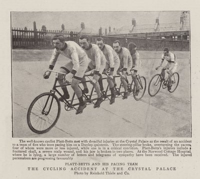 The Cycling Accident at the Crystal Palace by English Photographer