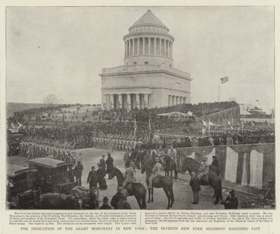 The Dedication of the Grant Monument in New York, the Seventh New York Regiment Marching Past by English Photographer