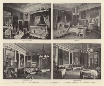 The Diamond Jubilee, accommodation for Royal Guests at Buckingham Palace, the Belgian Rooms by English Photographer