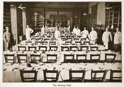 The Dining Hall, Donington Hall, illustration from German Prisoners in Great Britain by English Photographer
