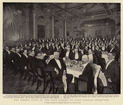 The Dinner Given by the Navy League to Lord Charles Beresford by English Photographer