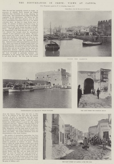 The Disturbances in Crete, Views at Candia by English Photographer
