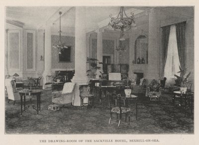 The Drawing-Room of the Sackville Hotel, Bexhill-on-Sea by English Photographer