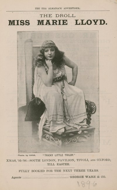 The Droll Miss Marie Lloyd by English Photographer