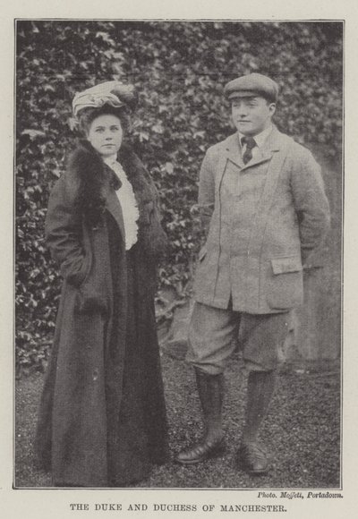 The Duke and Duchess of Manchester by English Photographer