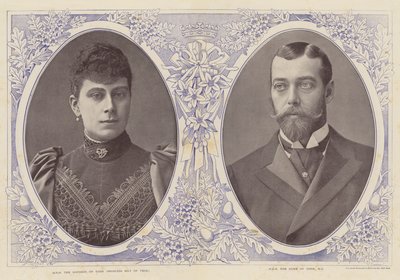The Duke and Duchess of York by English Photographer