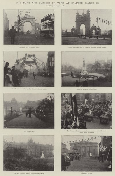 The Duke and Duchess of York at Salford, 25 March by English Photographer