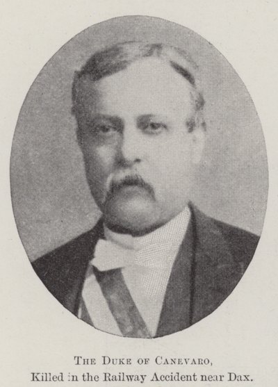 The Duke of Canevaro, killed in the Railway Accident near Dax by English Photographer