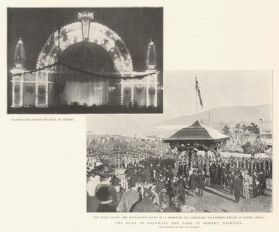 The Duke of Cornwall and York at Hobart, Tasmania by English Photographer