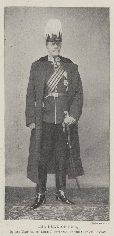 The Duke of Fife, in the Uniform of Lord Lieutenant of the City of London by English Photographer