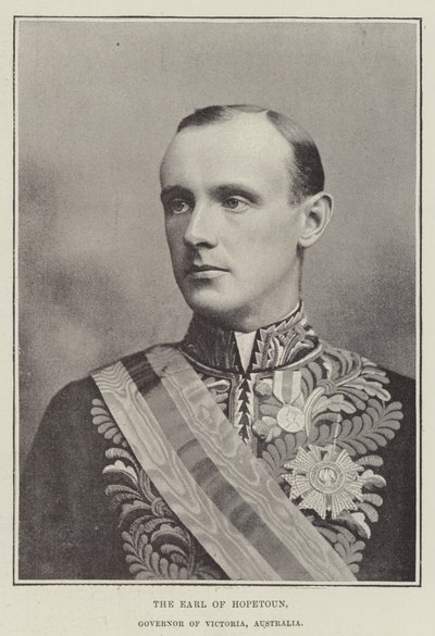 The Earl of Hopetoun, Governor of Victoria, Australia by English Photographer