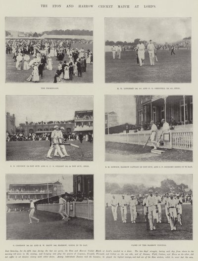 The Eton and Harrow Cricket Match at Lords by English Photographer