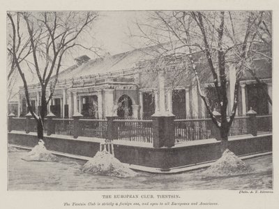 The European Club, Tientsin by English Photographer
