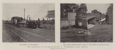 The Explosion of an Engine-Boiler at Westerfield, near Ipswich by English Photographer