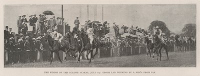 The Finish of the Eclipse Stakes, 19 July, Epsom Lad winning by a Head from Ian by English Photographer