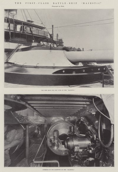 The First-Class Battle-Ship Majestic by English Photographer