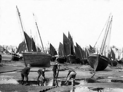 The Fishing Fleet in St Ives Harbour by English Photographer