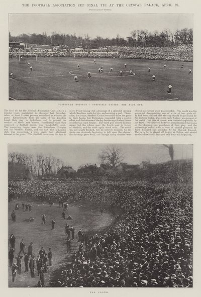 The Football Association Cup Final Tie at the Crystal Palace, 20 April by English Photographer