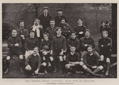 The French Rugby Football Team now in England by English Photographer