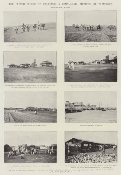 The French Sphere of Influence in Somaliland, Methods of Transport by English Photographer