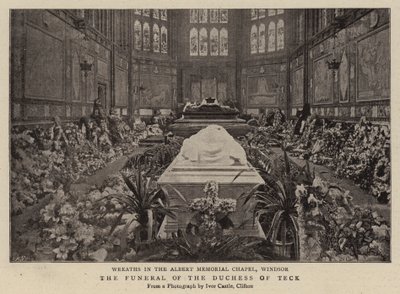 The Funeral of the Duchess of Teck by English Photographer