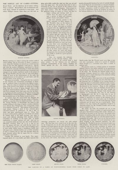 The Gentle Art of Cameo-Cutting by English Photographer