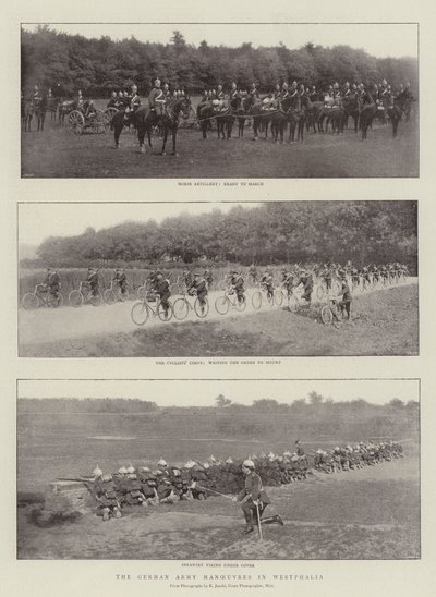 The German Army Manoeuvres in Westphalia by English Photographer