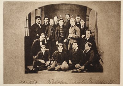 The Godolphin School Football SXV, including Harry Wearne and Sir Leander Starr-Jameson, 1869 by English Photographer
