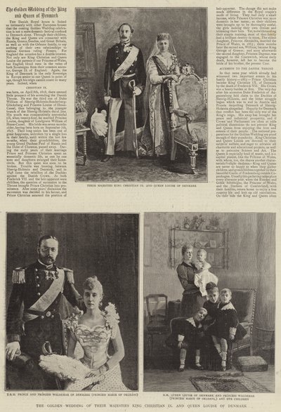 The Golden Wedding of Their Majesties King Christian IX and Queen Louise of Denmark by English Photographer