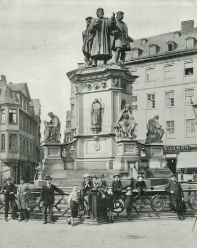 The Gutenberg Monument, Frankfort by English Photographer