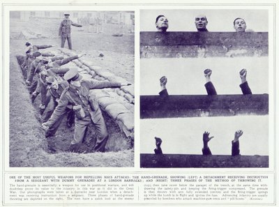 The Hand Grenade, from The Illustrated War News, published 22nd November 1939 by English Photographer